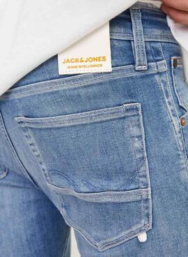 Jeans Jack and Jones Glenn Fox in blauem Waschton für Herren.