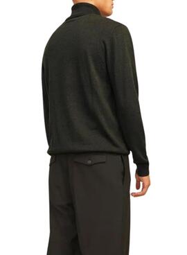 Pullover Jack and Jones Basic Rollkragen in Grün für Herren