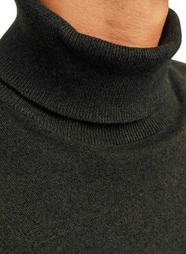 Pullover Jack and Jones Basic Rollkragen in Grün für Herren