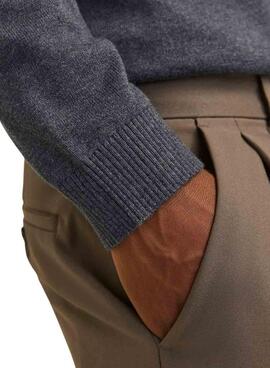 Pullover Jack and Jones Basic Rollkragen grau für Herren.