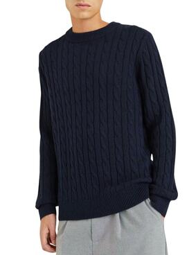 Jack und Jones Herren-Strickpullover in Marineblau