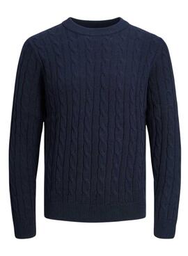 Jack und Jones Herren-Strickpullover in Marineblau