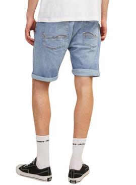 Bermudas Jack und Jones Chris Wood helle Denim für Männer