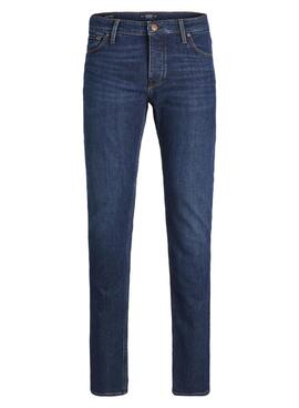 Dunkle Jeanshose Jack and Jones Gleen Denim für Herren.