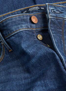 Dunkle Jeanshose Jack and Jones Gleen Denim für Herren.