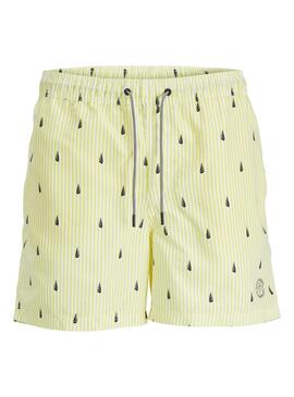 Badehose Jack and Jones Fiji gelb für Herren