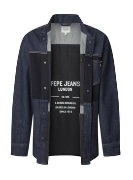 Hemd Pepe Jeans Baz zweifarbiger Denim für Herren