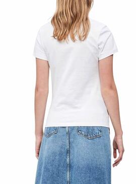 T-Shirt Calvin Klein Classic Weiß Für Damen