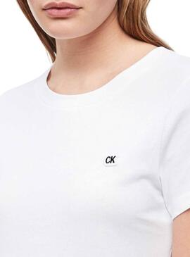 T-Shirt Calvin Klein Classic Weiß Für Damen