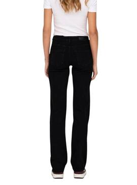 Die schwarze Only Blush Straight-Jeans für Damen.