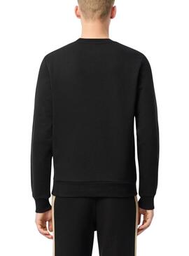 Sweatshirt von Lacoste mit schwarzen Farbblöcken für Herren.