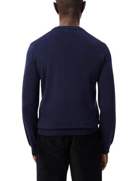 Lacoste Basic Marine Pullover für Herren.