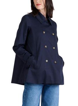 Trenchcoat Naf Naf Denis Marine für Damen.