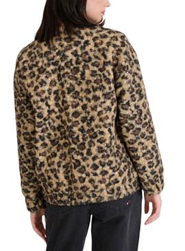 Jacke Naf Naf Leopard für Damen