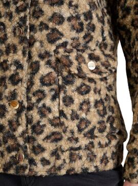 Jacke Naf Naf Leopard für Damen