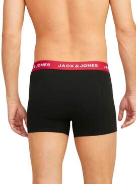 Pack 3 Herrenunterhosen Jack and Jones Joe Schwarz