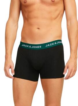 Pack 3 Herrenunterhosen Jack and Jones Joe Schwarz