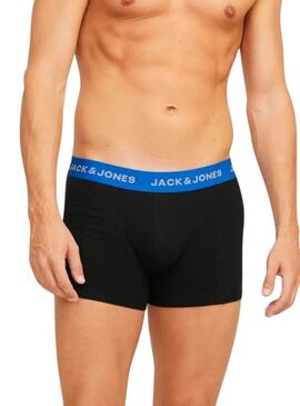 Pack 3 Herrenunterhosen Jack and Jones Joe Schwarz