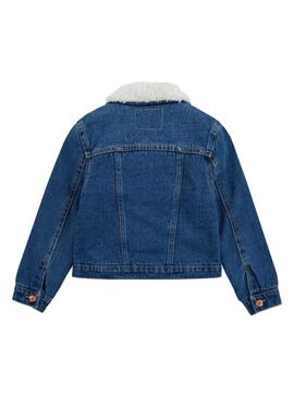 Levis Sherpa Trucker Jacke Blau für Mädchen