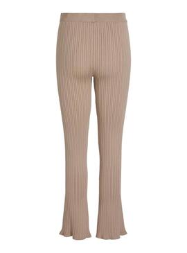 Hose Vila Vimullie in Beige für Damen