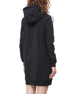 Calvin Klein Kleid Monogram Hooded Black Damen