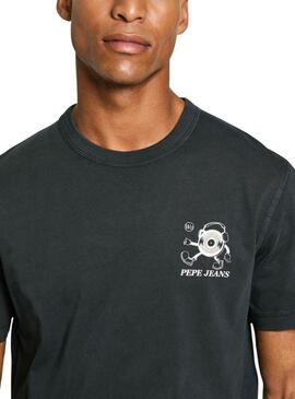 T-Shirt Pepe Jeans Dean Schwarz für Herren