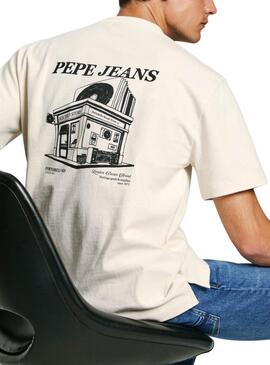 T-shirt Pepe Jeans Dalton weiß für Herren