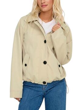 Parka Only Norma beige für Damen.