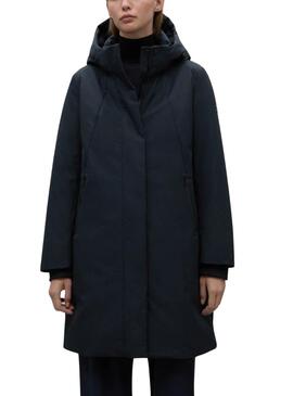 Parka Ecoalf Glamouralf schwarz für Damen.