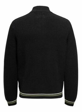 Pullover Only Lima Schwarz Trikot für Herren.