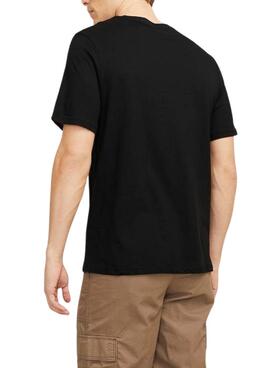 T-Shirt Jack and Jones Simon schwarz für Herren