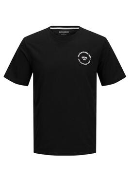 T-Shirt Jack and Jones Simon schwarz für Herren