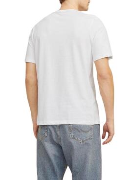 T-Shirt Jack and Jones Simon weiß für Herren