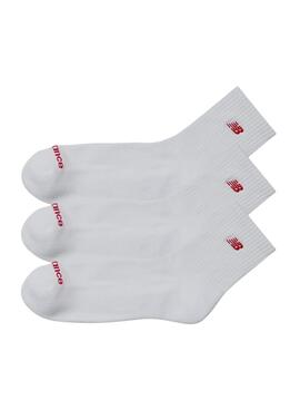 Pack Socken New Balance weiß für Damen und Herren.