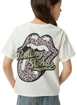 T-Shirt Name It Rolling Stones weiß für Mädchen