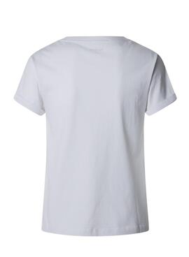 T-Shirt Pepe Jeans Rufina in Weiß für Damen.