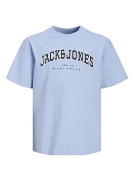 T-Shirt Jack and Jones Caleb in Blau für Jungen