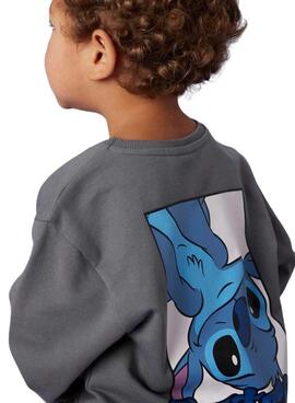 Sudadera Name It Jeps Stitch grau für Jungen.