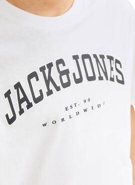 T-shirt Jack and Jones Caleb weiß für Jungen