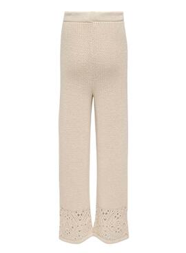 Nur Meryl Beige Strickhose für Mädchen