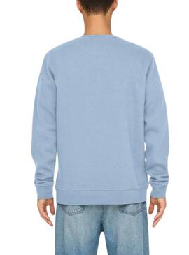 Sweatshirt Only and Sons Dawson blau für Männer.