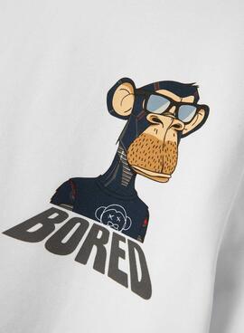 T-shirt Name It Dyn Bored weiß für Jungen