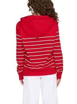 Sweatshirt Only Ladelle rot für Frauen.