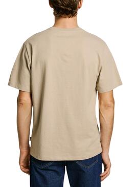 T-Shirt Pepe Jeans Connor beige für Männer