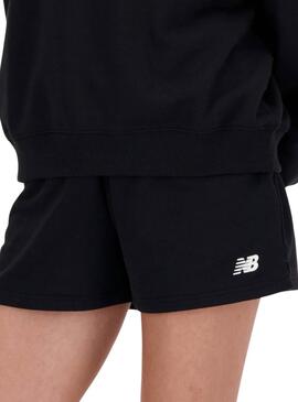 Kurze Hose New Balance Essential Schwarz für Damen.