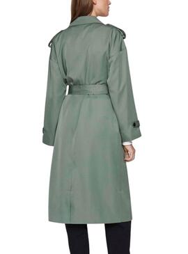 Grüner Trenchcoat Vila Viaddison für Damen.