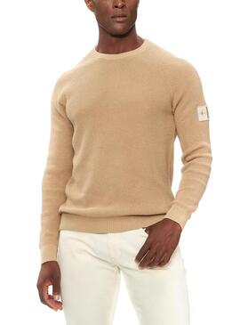 Pullover Calvin Klein Jeans Easy in Beige für herren