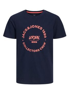 T-shirt Jack and Jones Simon navy für Kinder