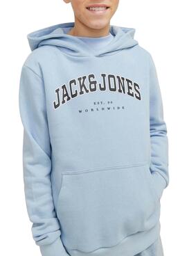 Kapuzenpullover Jack and Jones Caleb, blau für Jungen.