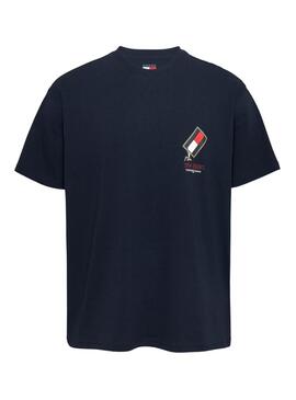 T-Shirt Tommy Jeans Novelty Marine für Herren